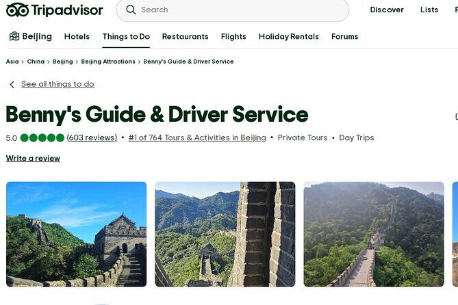 Beijing Forbidden City & Mutianyu Great Wall Private Day Tour - What’s included vs not included (so nothing surprises you)