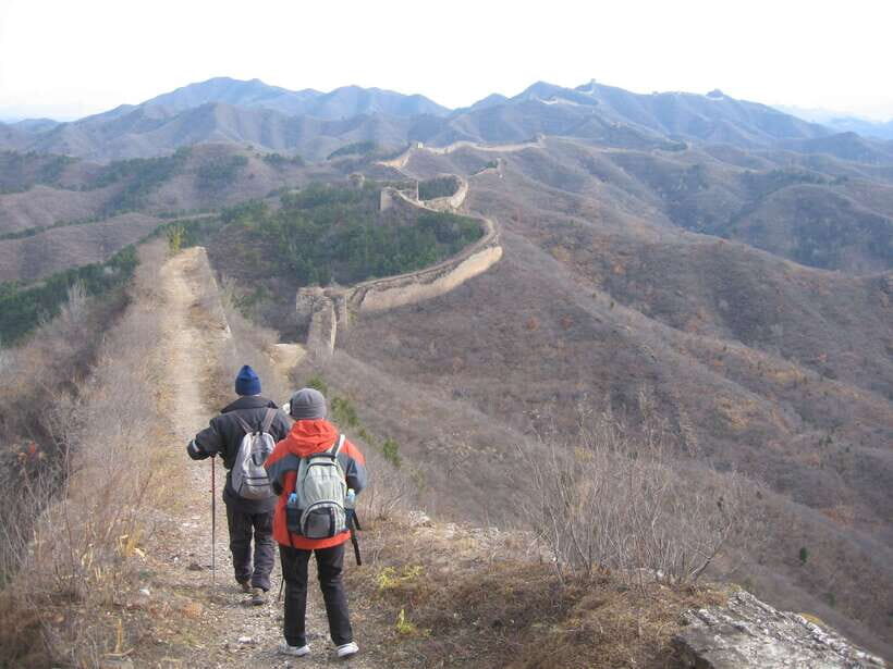 Self-guided challenging hiking from Jinshanling to Gubeikou - Jinshanling steps: constant up-and-down, big stair blocks, and tower-hopping views